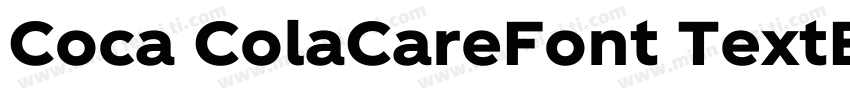 Coca ColaCareFont TextBlack字体转换